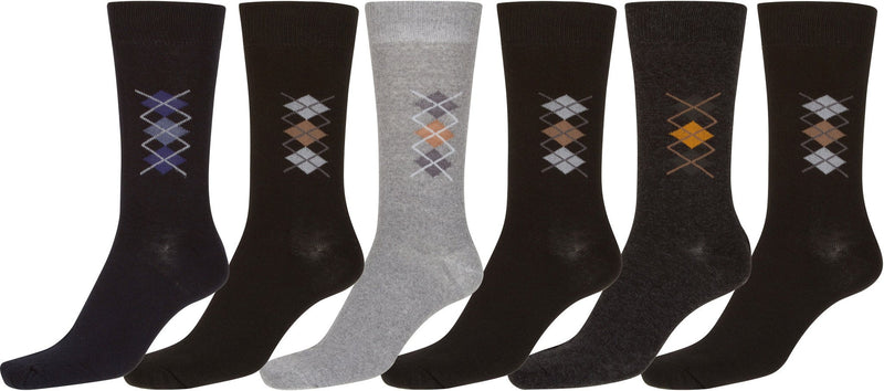Sakkas Men's Patterned Dress Socks Value 6-Pack