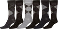 Sakkas Men's Patterned Dress Socks Value 6-Pack#color_Argyle3