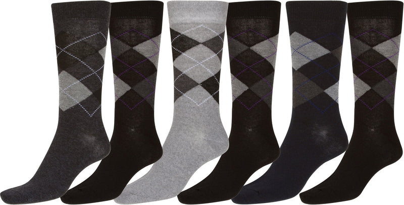 Sakkas Men's Patterned Dress Socks Value 6-Pack