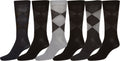 Sakkas Men's Patterned Dress Socks Value 6-Pack#color_Diamond13
