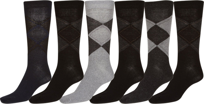 Sakkas Men's Patterned Dress Socks Value 6-Pack
