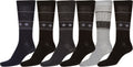 Sakkas Men's Patterned Dress Socks Value 6-Pack#color_Stripe15