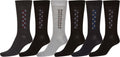 Sakkas Men's Patterned Dress Socks Value 6-Pack#color_Diamond7
