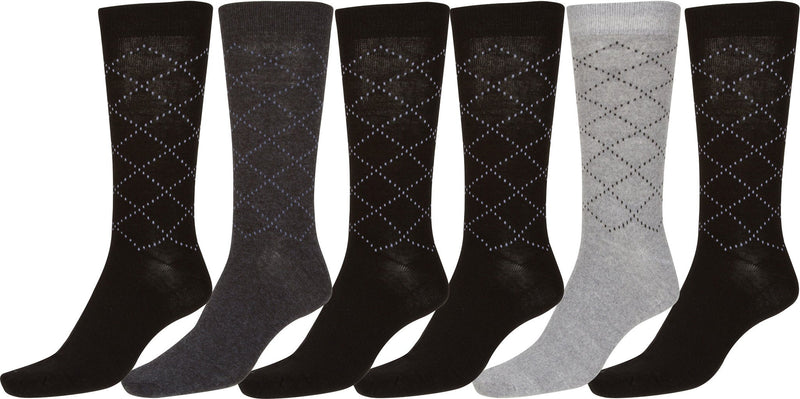 Sakkas Men's Patterned Dress Socks Value 6-Pack