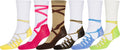 Sakkas Women's Fun Colorful Design Poly Blend Crew Socks Assorted 6-Pack#Color_Ballet