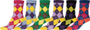 Sakkas Women's Fun Colorful Design Poly Blend Crew Socks Assorted 6-Pack