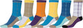 Sakkas Women's Fun Colorful Design Poly Blend Crew Socks Assorted 6-Pack#Color_Square1