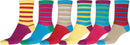 Sakkas Women's Fun Colorful Design Poly Blend Crew Socks Assorted 6-Pack