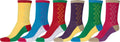 Sakkas Women's Fun Colorful Design Poly Blend Crew Socks Assorted 6-Pack#Color_DoubleZag