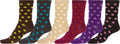 Sakkas Women's Fun Colorful Design Poly Blend Crew Socks Assorted 6-Pack#Color_GumDropDots