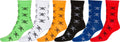 Sakkas Girl's Creative Fun Cotton Blend Crew Socks Assorted Color 6-Pack#color_Skull