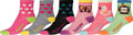 Sakkas Girl's Creative Fun Cotton Blend Crew Socks Assorted Color 6-Pack#color_Day