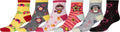 Sakkas Girl's Creative Fun Cotton Blend Crew Socks Assorted Color 6-Pack#color_Pretty