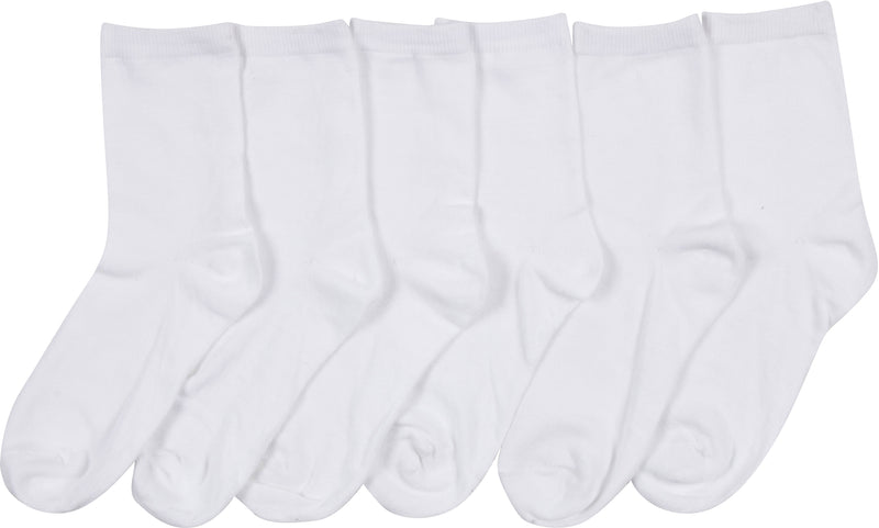 Sakkas Girl's Creative Fun Cotton Blend Crew Socks Assorted Color 6-Pa