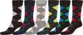 Sakkas Men's Classic Patterned Dress Socks Value 6-Pack#color_Argyle16