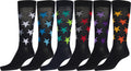 Sakkas Men's Classic Patterned Dress Socks Value 6-Pack#color_Design20