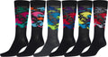 Sakkas Men's Classic Patterned Dress Socks Value 6-Pack#color_Design21
