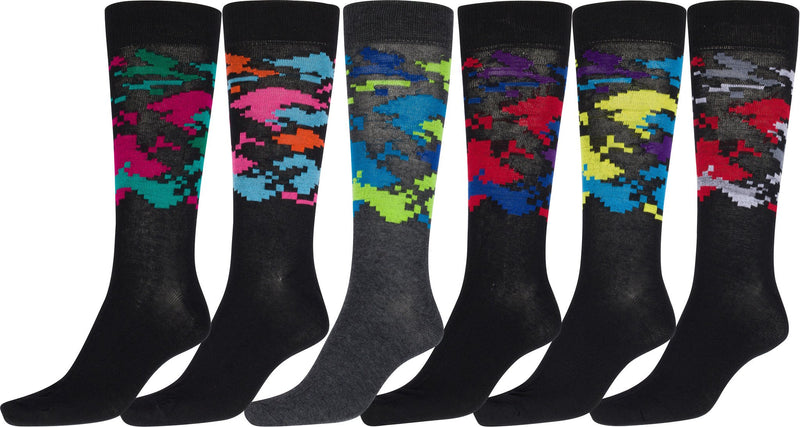 Sakkas Men's Classic Patterned Dress Socks Value 6-Pack