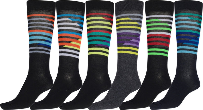 Sakkas Men's Classic Patterned Dress Socks Value 6-Pack