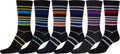 Sakkas Men's Classic Patterned Dress Socks Value 6-Pack#color_Stripe1