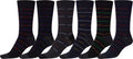 Sakkas Men's Classic Patterned Dress Socks Value 6-Pack#color_Stripe2