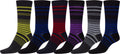 Sakkas Men's Classic Patterned Dress Socks Value 6-Pack#color_Stripe5