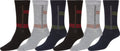 Sakkas Mens Cotton Blend Stripe Pattern Dress And Casual Socks , 6-Pack Assorted#color_Multicolored