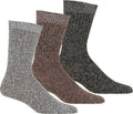 Mens Cotton Blend Heathered Dress Socks Value Assorted 12-Pack#color_Multicolored