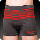 Sakkas Men's Seamless Athletic Style Stretch Boxer Briefs - Assorted Color 6 Pack