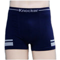 Sakkas Men's Seamless Athletic Style Stretch Boxer Briefs - Assorted Color 6 Pack #color_Block