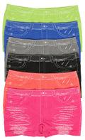 Sakkas Women's Seamless Stretch Boy Short Panties (6 Pack)#color_NewJeans