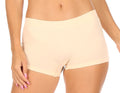 Sakkas Women's Seamless Stretch Boy Short Panties (6 Pack)#color_Nude