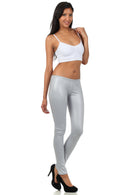 Sakkas Footless Ultra Slim Fit Matte Liquid Wet Look Leggings