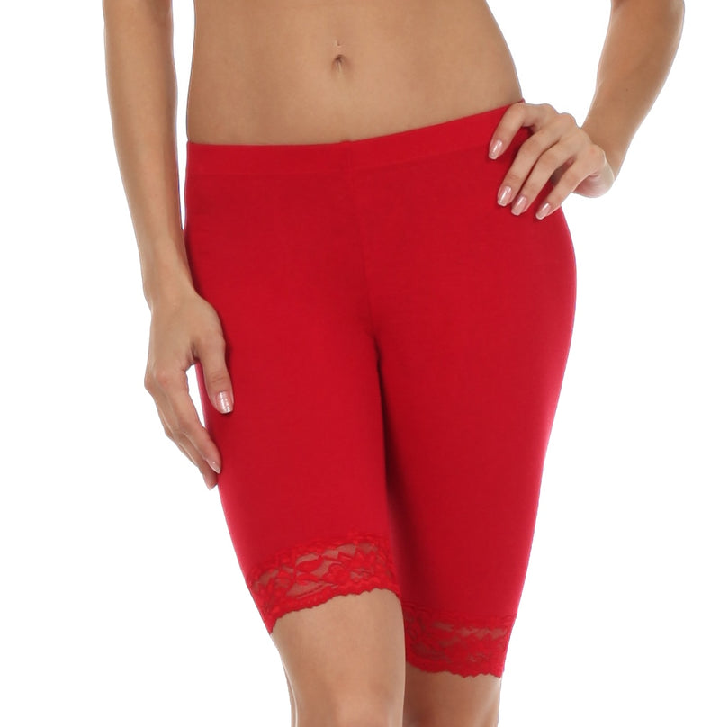 Women's cycling shorts outlet lace trim
