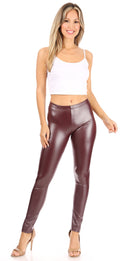 Sakkas Matte Liquid High Waist Stretch Leggings - Made in USA