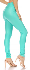 Sakkas Matte Liquid High Waist Stretch Leggings - Made in USA