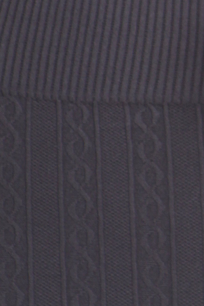 Sakkas Cable Knit Fleece Lined Leggings