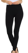 Sakkas Basics Solid Color Leggings#color_Black