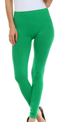 Sakkas Basics Solid Color Leggings#color_Green