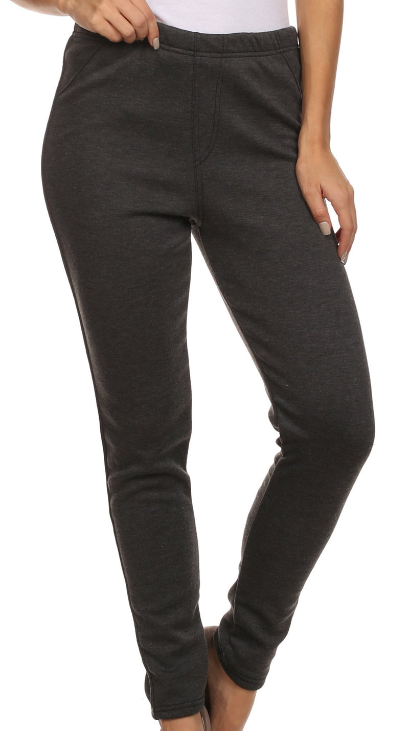 Sakkas Mabel Women's Warm Super Soft Fleece Lined Jean Looks Jeggings