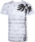 Royalty Dragon Short Sleeve Crew Neck Cotton Mens Fashion T-Shirt ( 2 Colors )#color_White
