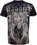 Sakkas Royalty Fleur de Lis Metallic Silver Embossed Cotton Mens Fashion T-Shirt