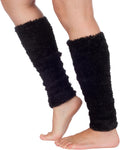 Ultra Soft Lightweight Tagless Magic Stretch Leg Warmers#color_Black