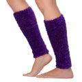 Ultra Soft Lightweight Tagless Magic Stretch Leg Warmers#color_Purple
