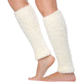 Ultra Soft Lightweight Tagless Magic Stretch Leg Warmers#color_Ivory