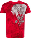 Sakkas Miguel Moto Cross Printed Mens Graphic T-Shirt#color_Red