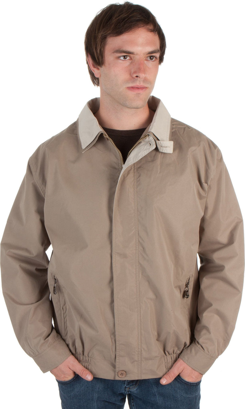 Adult Mens Two-Tone Water-Resistant Golf / Windbreaker Jacket ( 2 Colors )