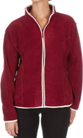 Ladies / Womens Full-Zip Anti-Pilling Performance Fleece Jacket#color_Maroon