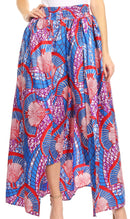 Sakkas Tasha Women's African Ankara Wax Capri Harem Pants w/Pockets & Overlay