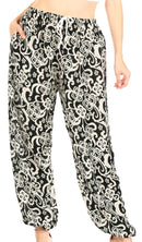 Sakkas Akilla Women's Loose Printed Yoga Elephant Pants Elastic Waist w/Pocket